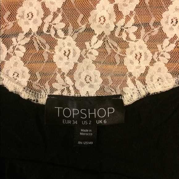 Topshop Lacy Little Black Dress - Picture 7 of 7